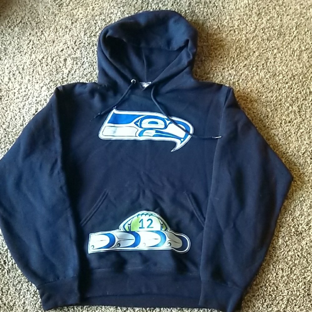 Seahawks hoodie with unique logo